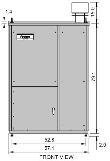 Gas Fired Double-Effect Chiller-Heaters CH-K30/CH-K40 front view