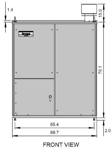 Gas Fired Double-Effect Chiller-Heaters CH-K50/CH-K60 front view