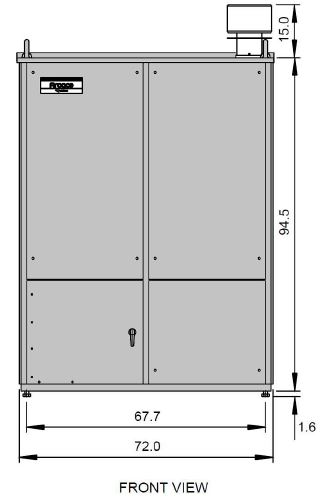 Gas Fired Double-Effect Chiller-Heaters CH-K80/CH-K100 front view