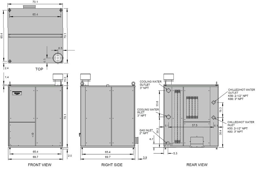 Features and Specifications of CHK50/60 Gas-Fired Thermal Chillers